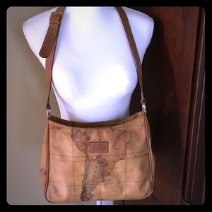 Alviero Martini  Italian map bag. #00715176